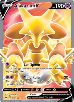 Alakazam V (172 185) [Sword & Shield: Vivid Voltage] on Sale