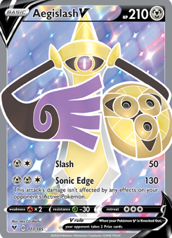 Aegislash V (177 185) [Sword & Shield: Vivid Voltage] Sale