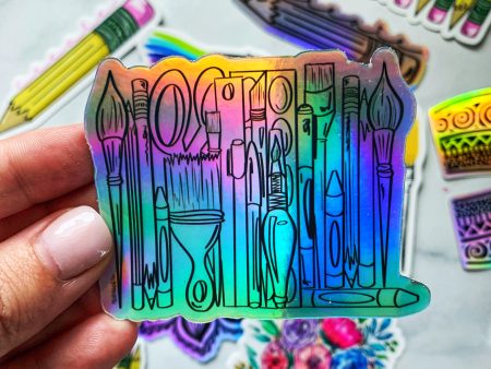 Art Supply Holographic Sticker Discount