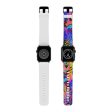 Black Abstract Watch Band for Apple Watch Online Hot Sale