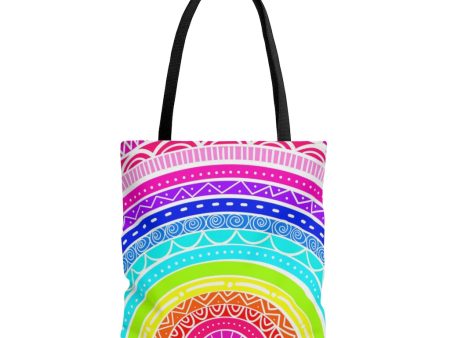 Colorful Rainbow Tote Bag For Discount