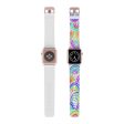 White Background Rainbow Watch Band for Apple Watch Online Hot Sale