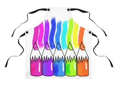 Rainbow Colored Pencils: Apron For Cheap