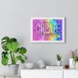 Create Everyday:Premium Framed Horizontal Poster Supply