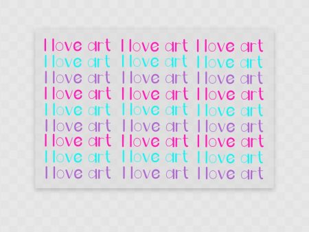 I love art, I love art Online Hot Sale