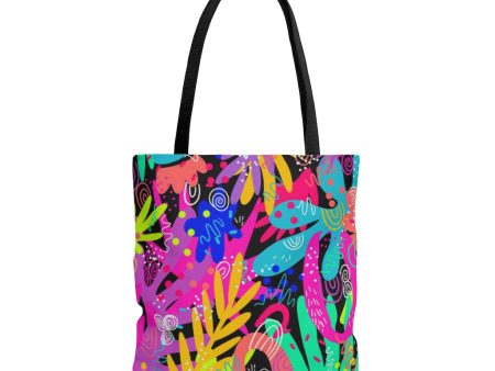 Black Abstract Tote Bag Online Sale