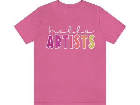 HELLO Artists: Unisex Jersey Short Sleeve Tee Online Hot Sale