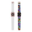 Black Background Rainbow Watch Band for Apple Watch For Cheap