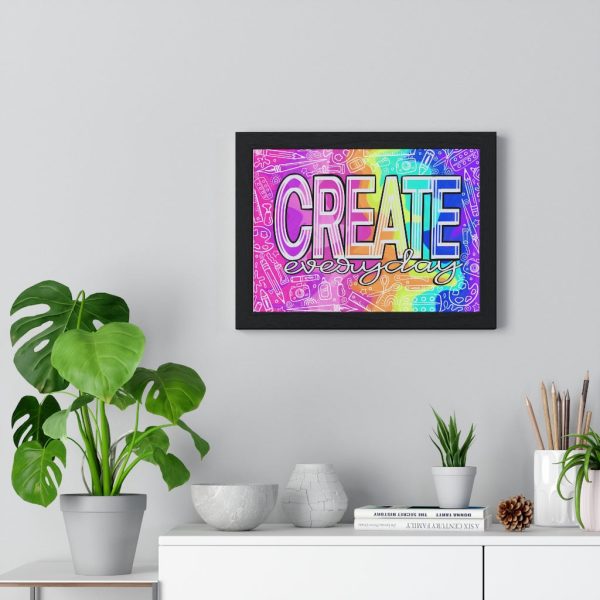 Create Everyday:Premium Framed Horizontal Poster Supply