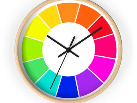 Color Wheel: Wall clock Hot on Sale