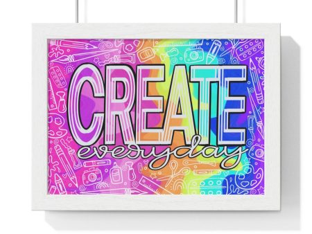 Create Everyday:Premium Framed Horizontal Poster Supply