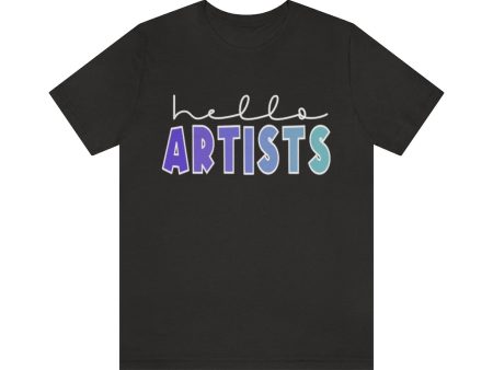 Blues HELLO Artists: Unisex Jersey Short Sleeve Tee Cheap